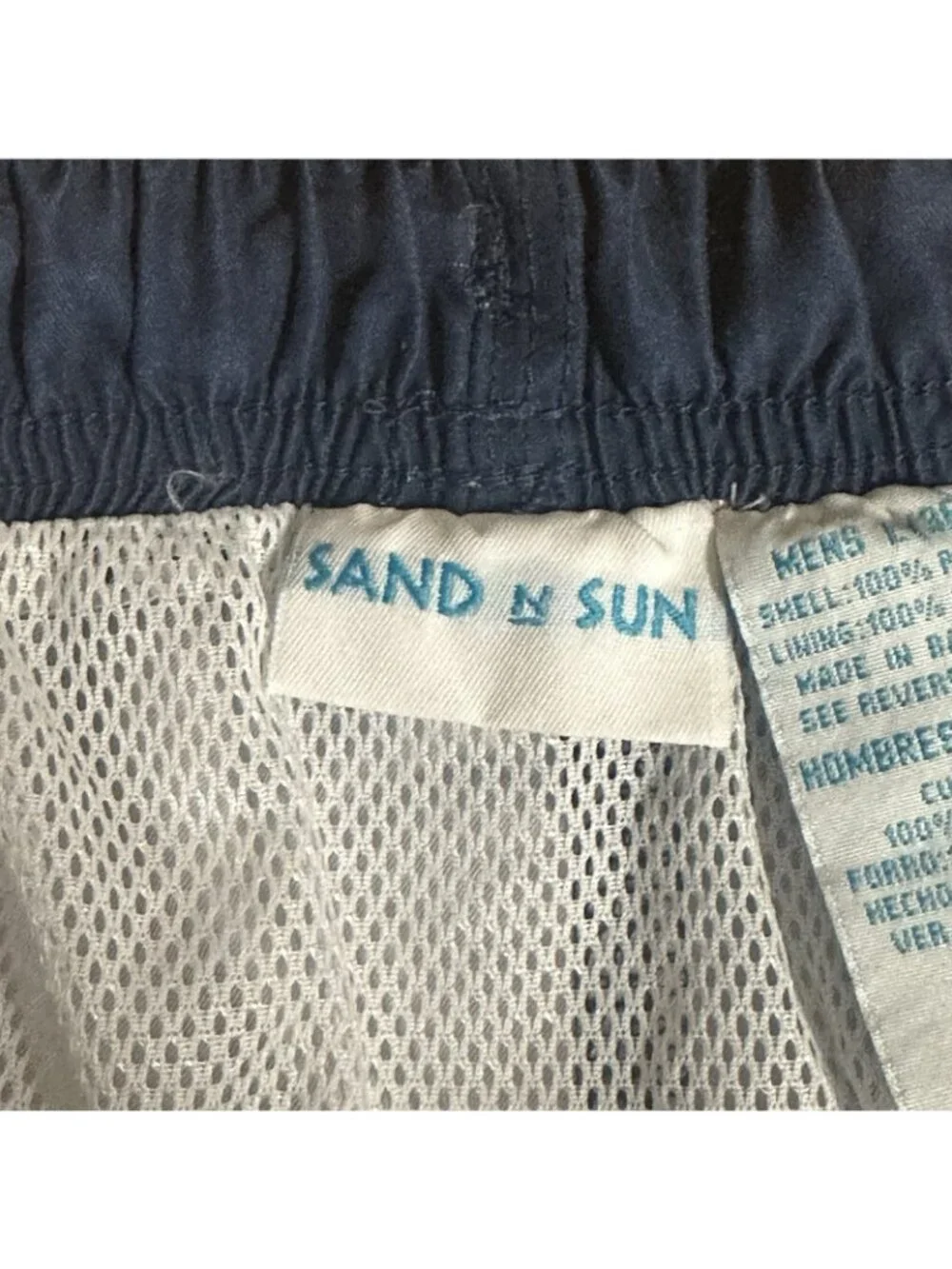 Vintage Sand N‎ Sun Men’s XL Blue Floral Swim Trunks